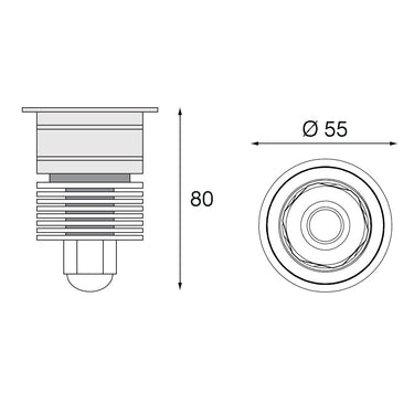 PIXEL Lampada incasso LED 4W + CS 02